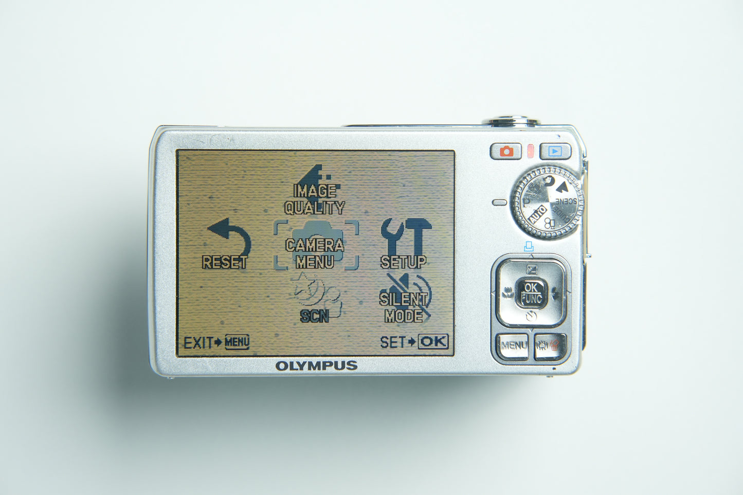 Olympus FE 350 Wide Digital Camera - Metallic Silver