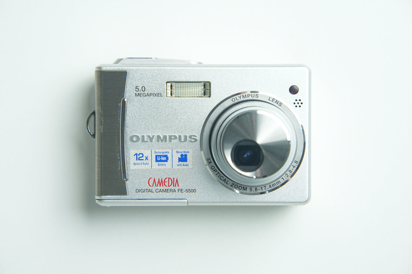 Olympus Camedia FE 5500 Digital Camera - Metallic Silver