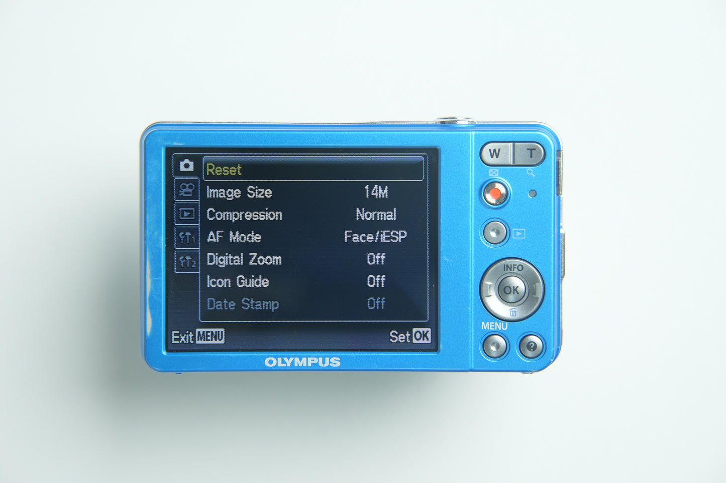 Olympus VG 120 Digital Camera - Metallic Blue