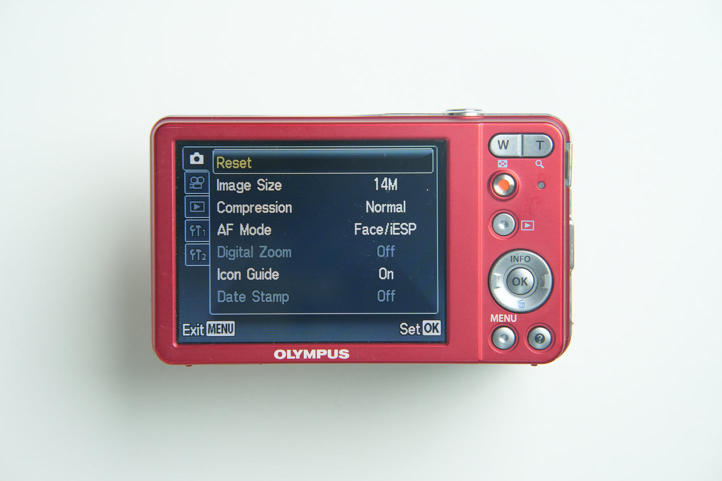 Olympus VG 120 - Metallic Red