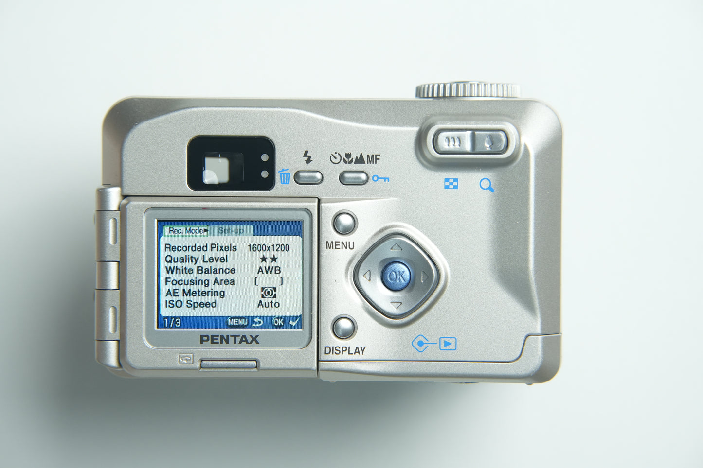 Pentax Optio 330GS Digital Camera - Silver