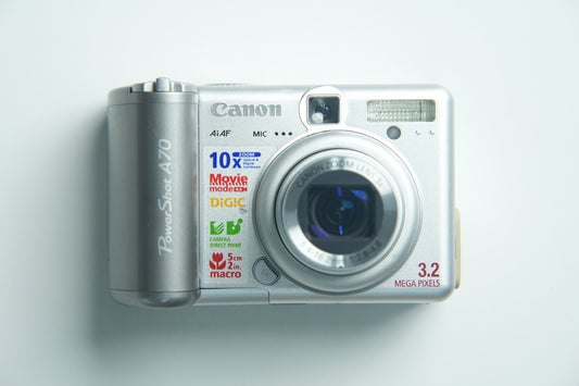 Canon PowerShot A70 Digital Camera - Metallic Silver