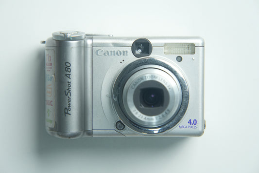 Canon PowerShot A80 Digital Camera - Metallic Silver