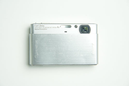 Sony DSC T77 Digital Camera - Metallic Silver