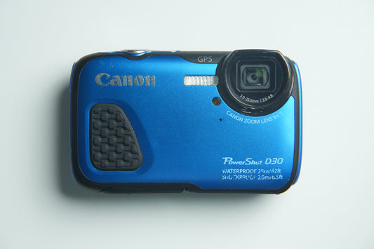 Canon PowerShot D30 Digital Camera - Metallic Blue