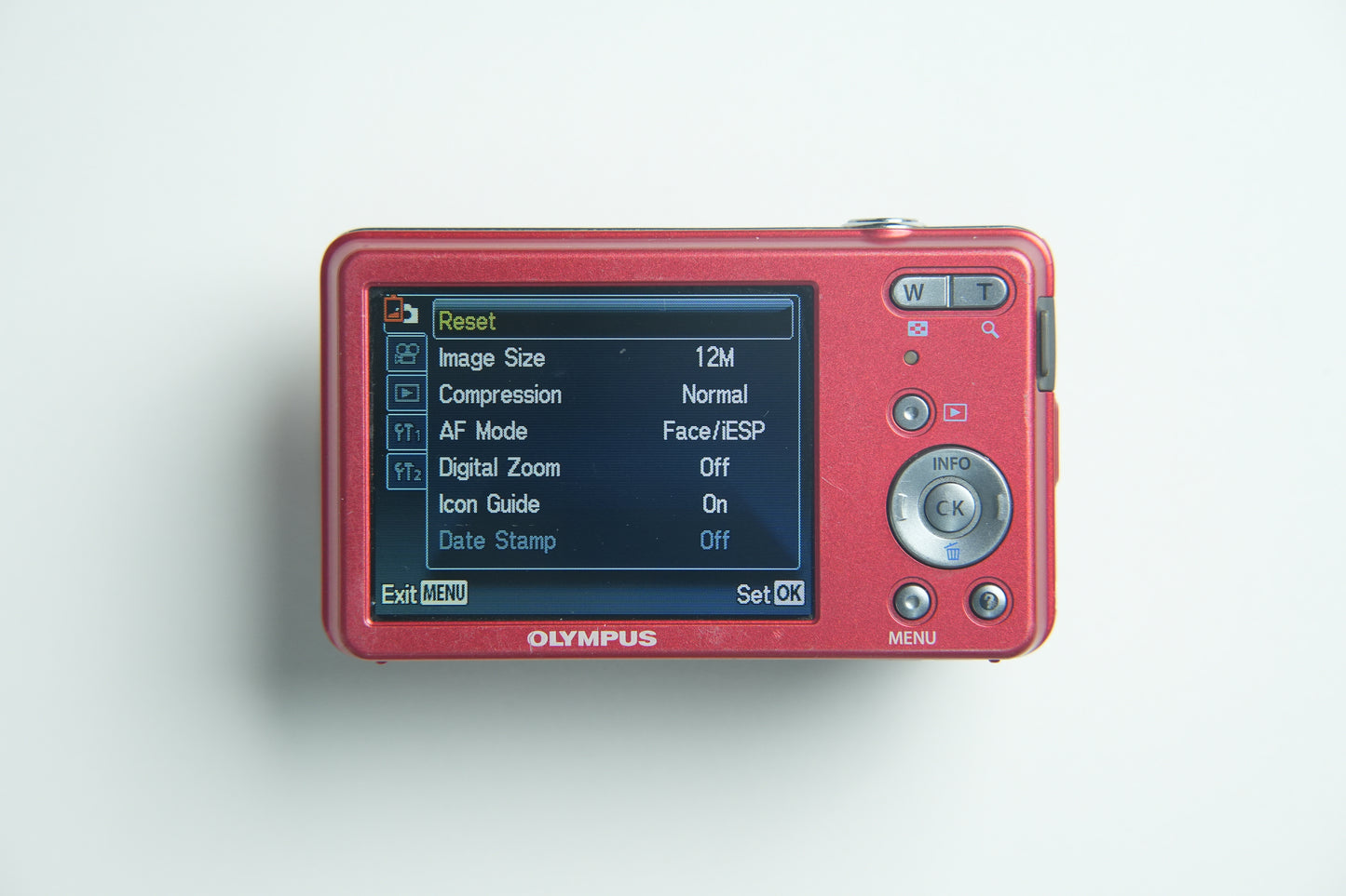 Olympus D-700 Digital Camera - Matte Red