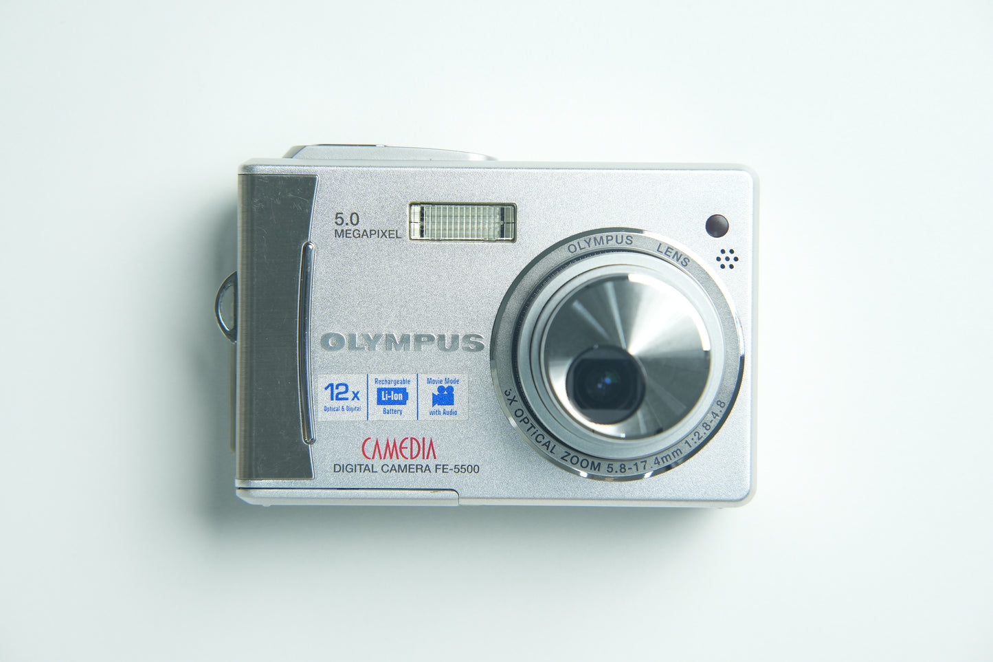 Olympus Camedia FE 5500 Digital Camera - Metallic Silver