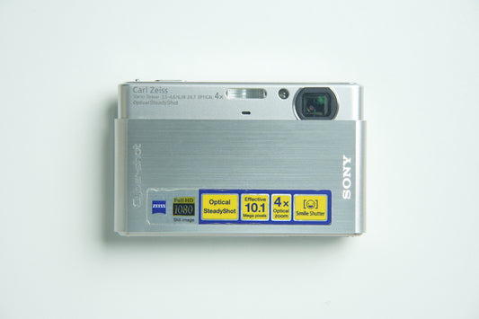 Sony CyberShot DSC T77 Digital Camera - Metallic Silver