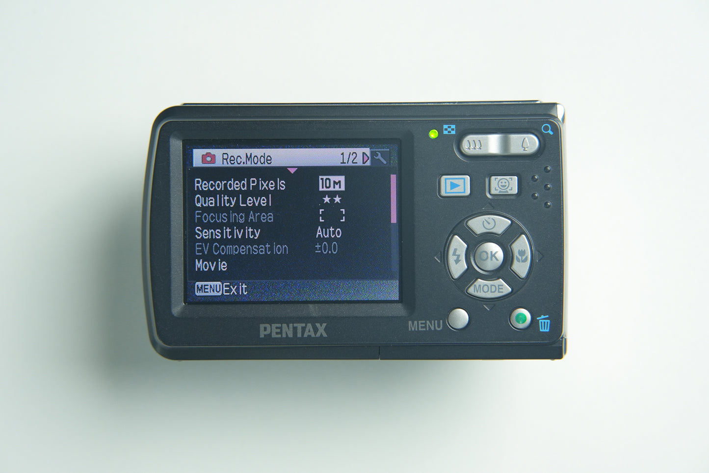 Pentax Optio E60 Digital Camera - Black